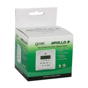 Titan Controls Apollo 9 - Two Outlet Digital Timer