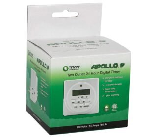 Titan Controls Apollo 9 - Two Outlet Digital Timer