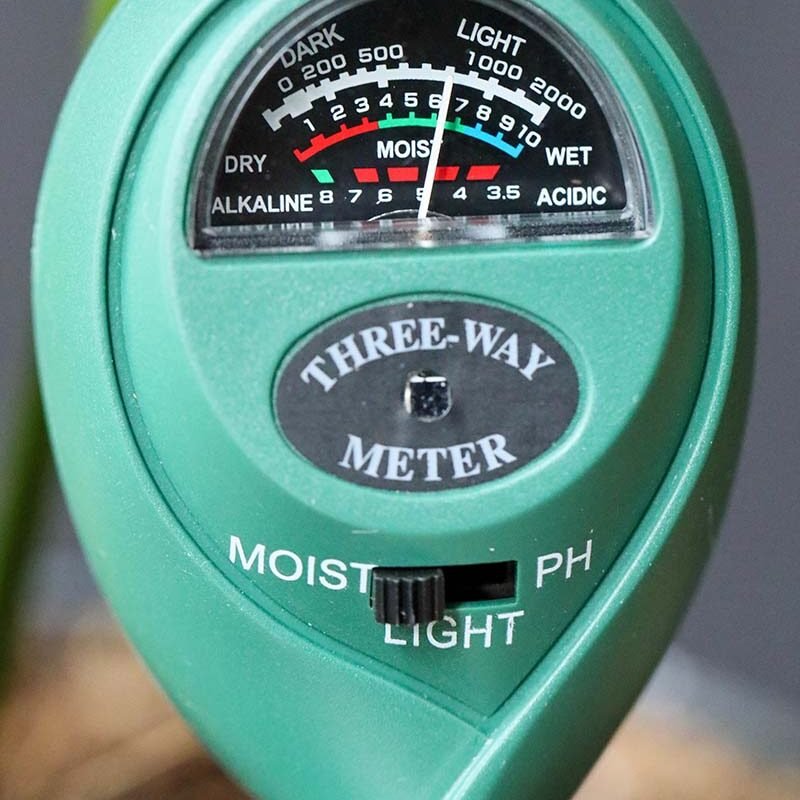 3-Way moisture light & pH meter